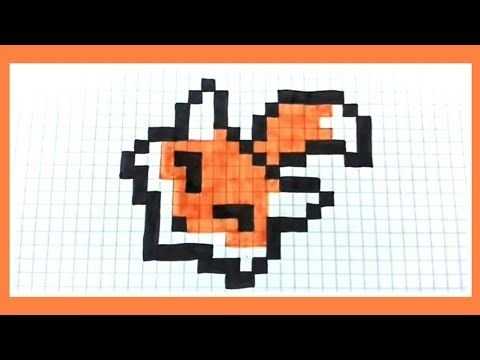 Картинки по клеточкам лиса