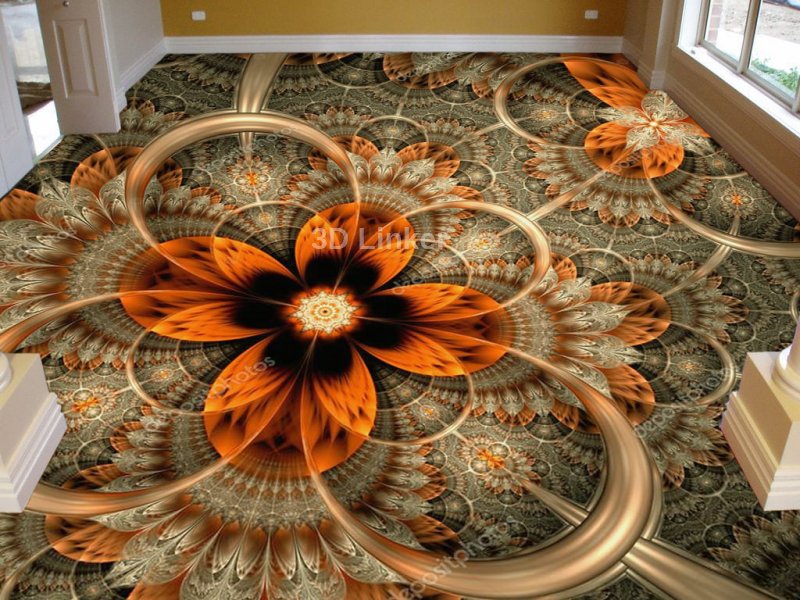 Линолеум с красивым рисунком