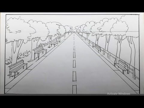 Линейная перспектива рисунок