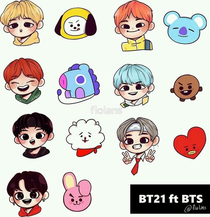 БТС Стикеры bt21