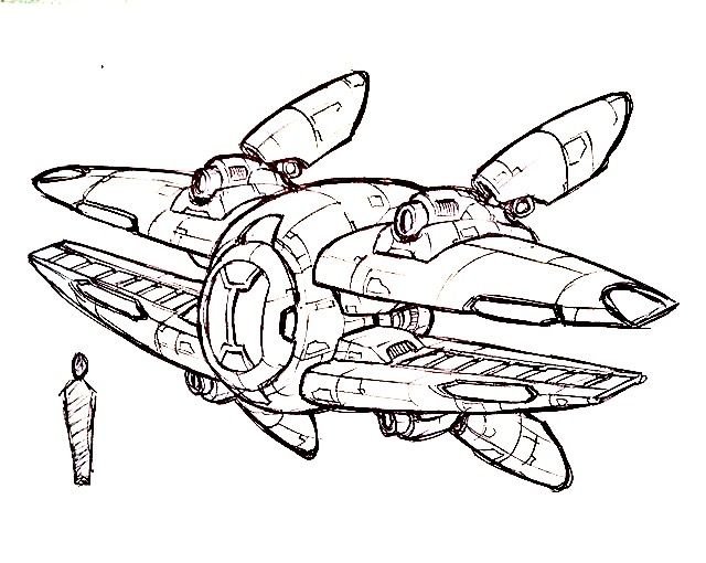 Космический корабль рисунок