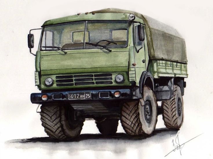 КАМАЗ 4310 спереди