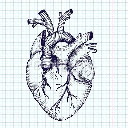 Рисунки для срисовки сердце