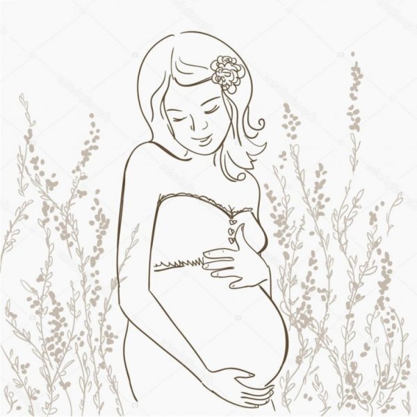 Рисунок беременной