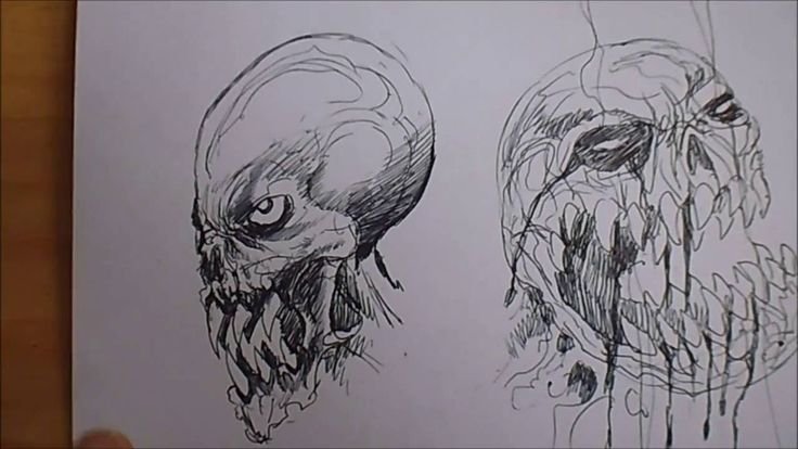 Рисунки монстров карандашом