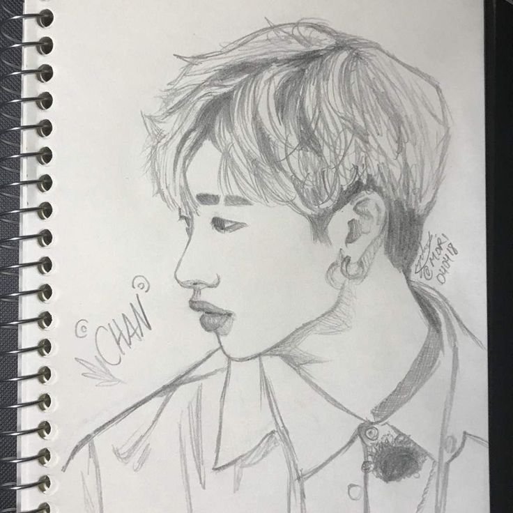 Хенджин Stray Kids рисунок