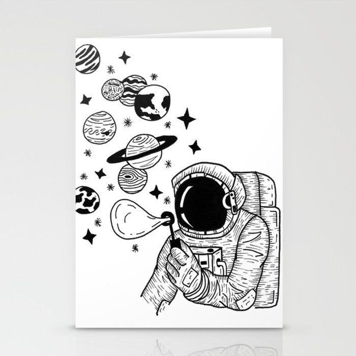 Рисунок космос для срисовки