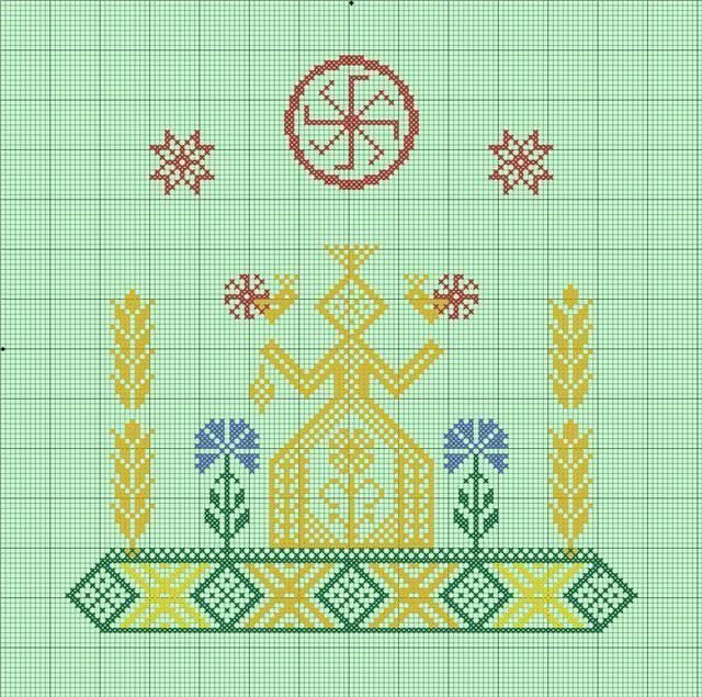 Макошь Славянская богиня оберег вышивка