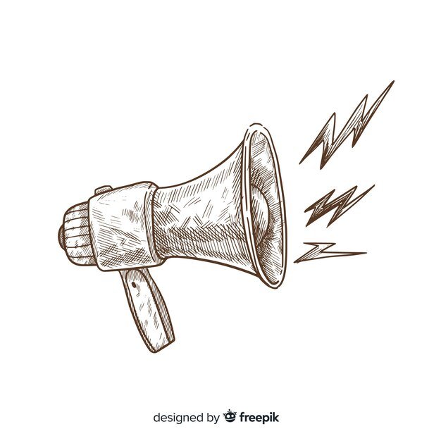 Megaphone drawing