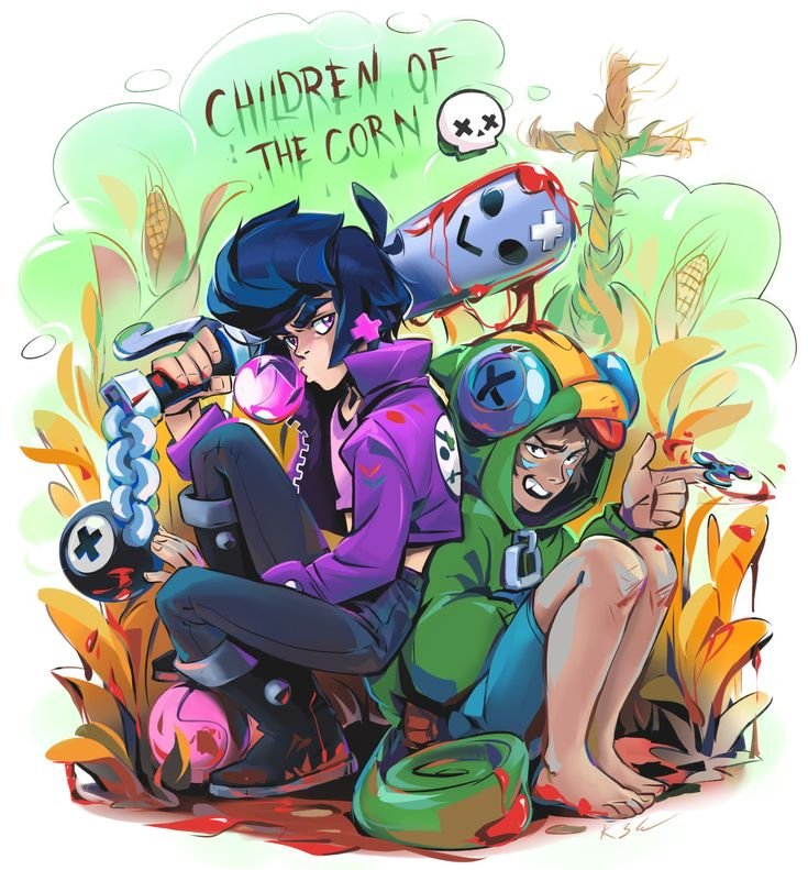 Леон арт Brawl Stars и Джесси