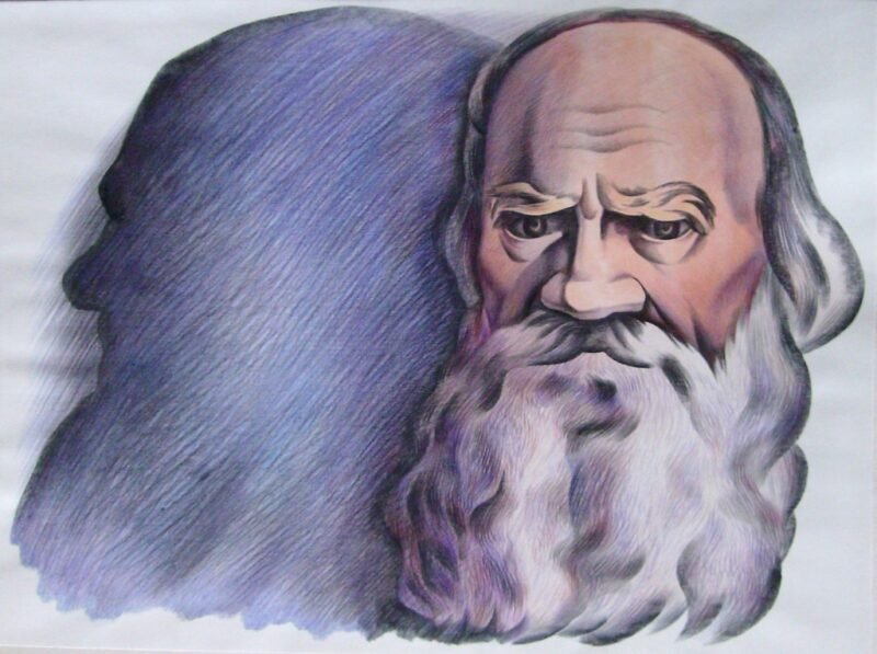 Лев Николаевич толстой нарисовать