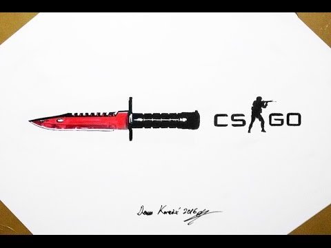 Ножи из КС го рисунки
