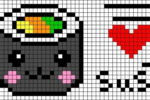 Рисунки по клеткам маленькие милые
