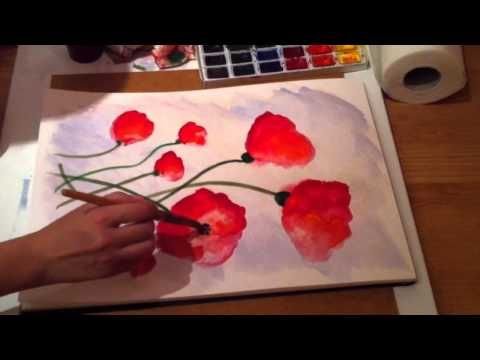 Рисунки красками легкие