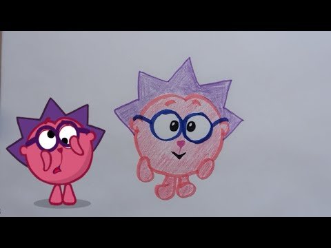 Нарисовать Ёжика из смешариков