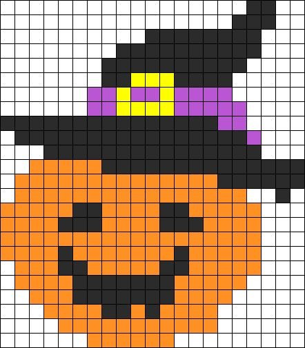 По клеточкам хэллоуин милые