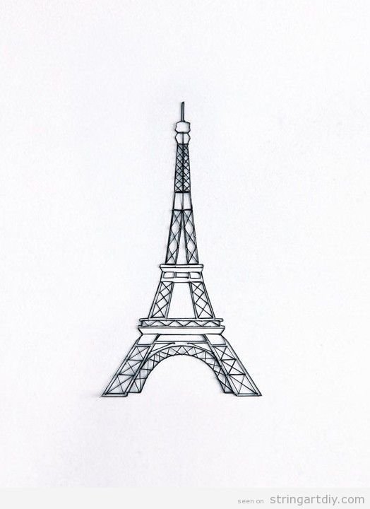 Рисунок Эйфелевой башни