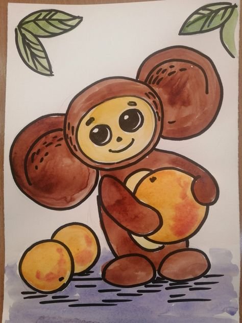 Чебурашка рисунок
