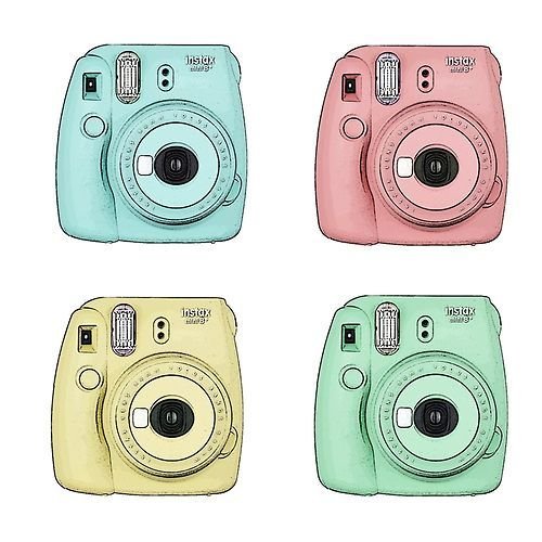 Маленький фотоаппарат Instax