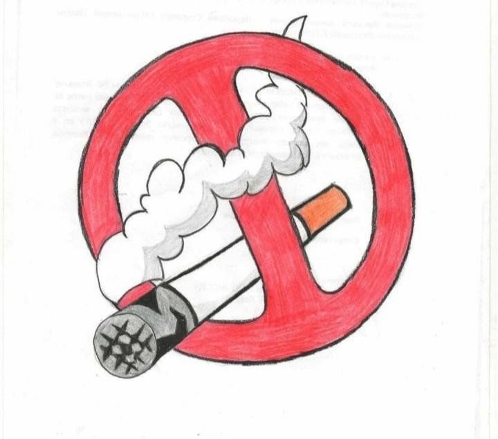 Рисунок против курения