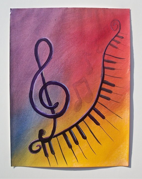 Легкие рисунки на музыкальную тему