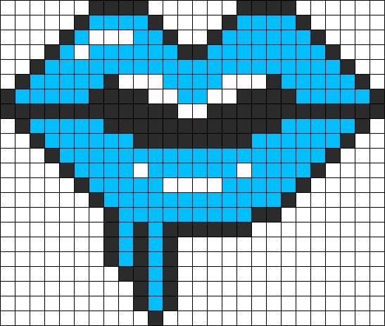 По клеточкам легкие губы
