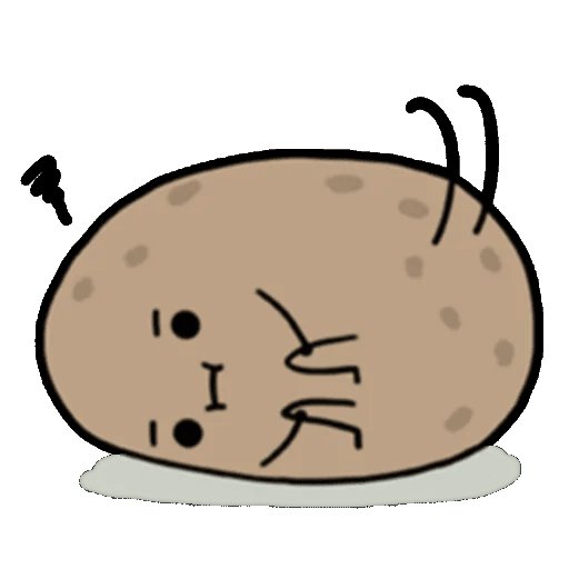 Картошка наклейка