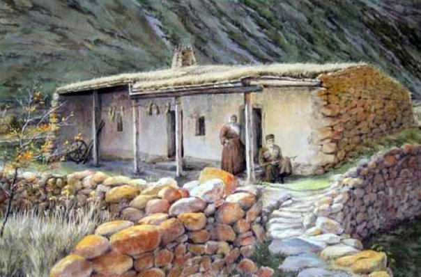 Сакля на Кавказе