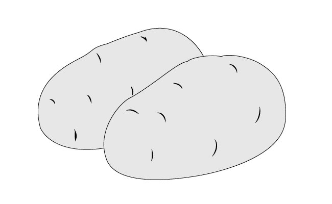 Картошка для срисовки