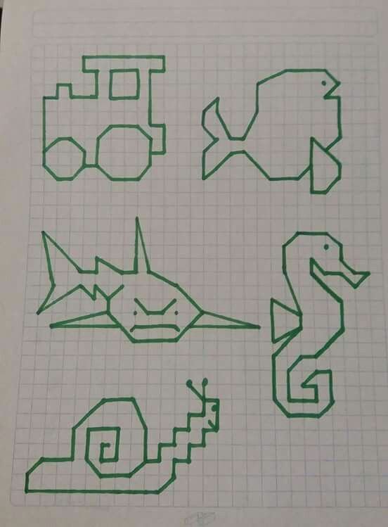 Рисование по клеточкаv
