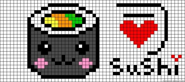 Рисунки в клетку маленькие