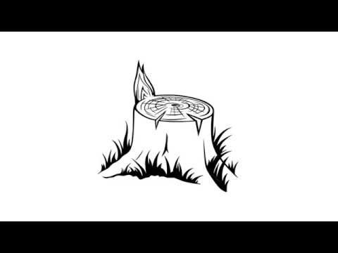 Пенек раскраска для детей