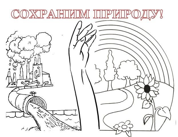 Картинки для раскрашивания по экологии
