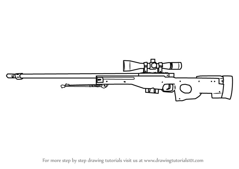 Чертеж винтовки l96a1