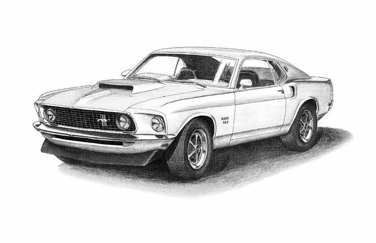 Ford Mustang Boss 429 чертежи