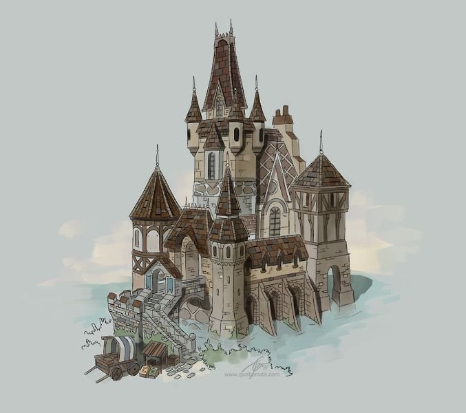 Castle Concept Art замки