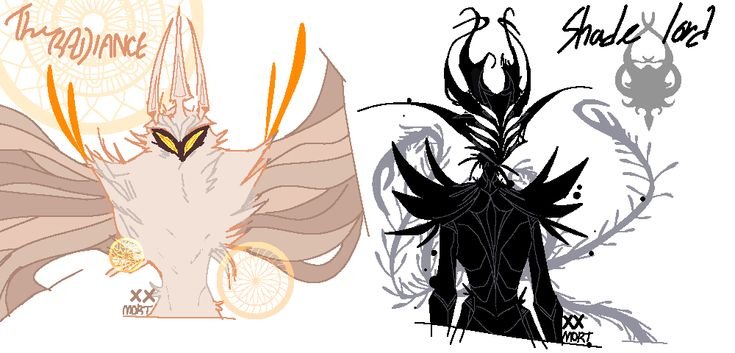 Hollow Knight Лорд теней и бледный Король