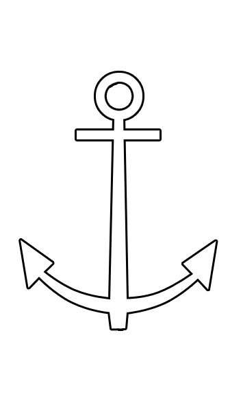Якорь рисунок