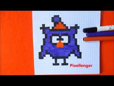 Рисунки по клеточкам Смешарики