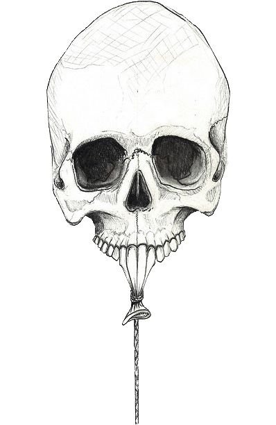 Череп арт рисунок