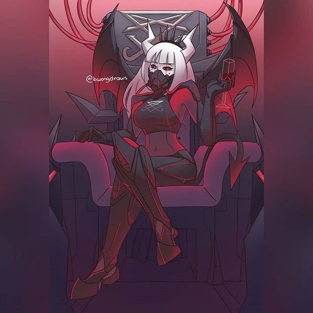Helltaker Art Люцифер