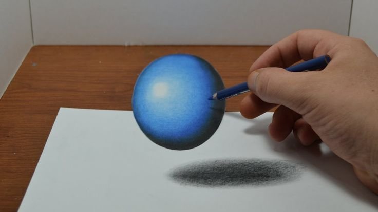 Объемный шар рисунок