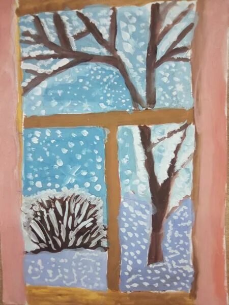 Рисунок первого снега