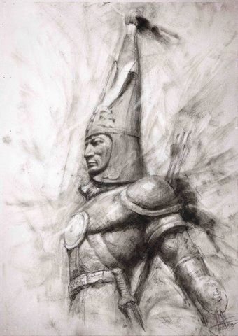 Казахстан рисунок карандашом