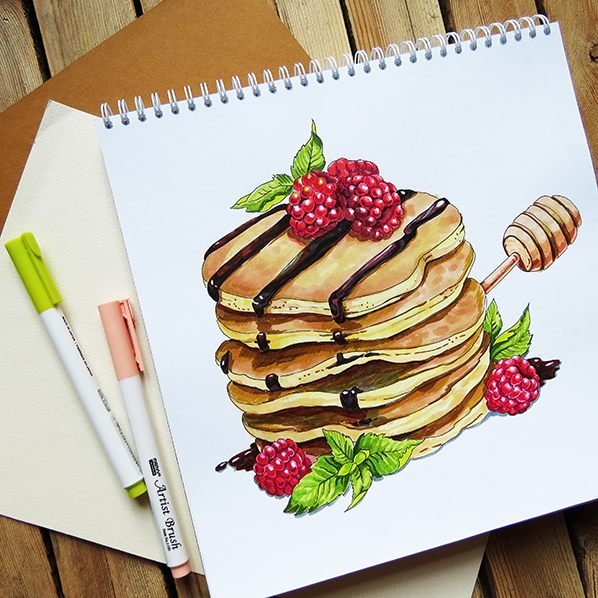 Панкейки рисунок