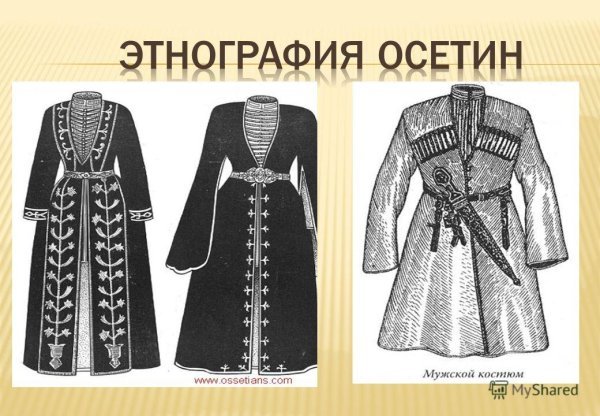 Национальная одежда осетин рисунки