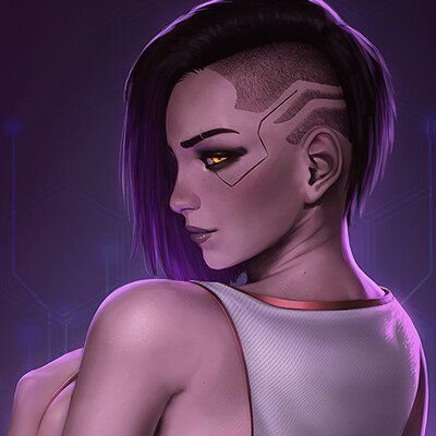 Джуди киберпанк 2077 прическа