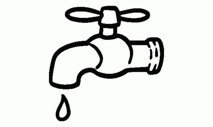 Водопроводный кран для раскрашивания