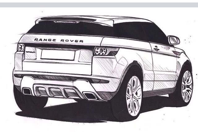 Раскраска Рендж Ровер Evoque