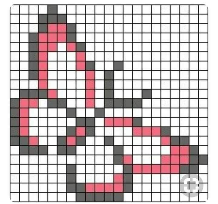 Рисунки в клеточку легкие маленькие